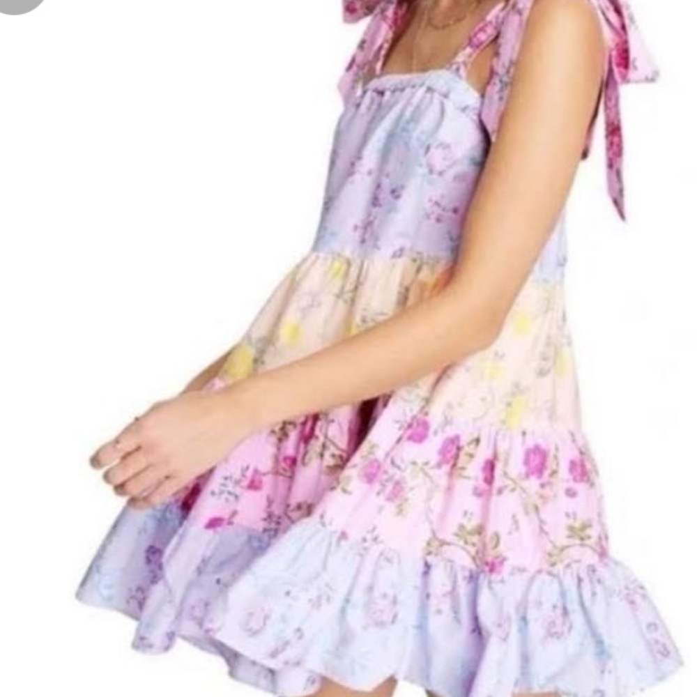 Loveshackfancy X Target Jeanne Floral Mini Ruffle Dress Sz X-Small NWT